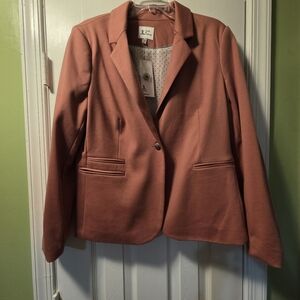 Pink Blazer with Button Detail
